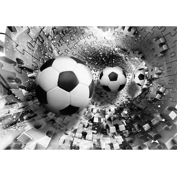 Fototapeta Fototapeta Míč, stadion, tunel míčů 3D, 416x254 cm