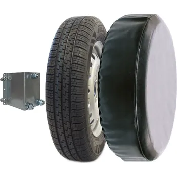 Příslušenství pro přívěs CHEVAL LIBERTE Sada rezervního kola 185/65 R14 (kolo, držák, PVC kryt)