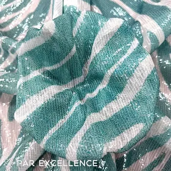 Svatební dekorace Flitrový tyl tyrkysový