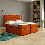 Eka Kontinentální čalouněná postel Luxurious - Cassablanca (160x200 cm) Barva látky Trinity: (2325) Okrová