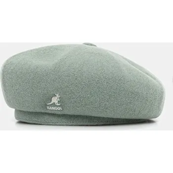 Čepice Baret s vlnou Kangol WOOL JAX zelená barva, K3107ST.SG308 97X, vel. S