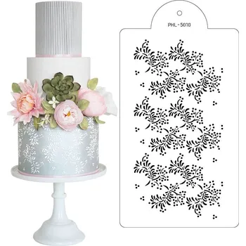 Stencil šablona Flora 40x21cm - Cakesicq | Cukrářské potřeby