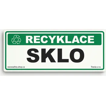 Recyklace Sklo Samolepka papírová 290 x 100 mm tl. 0,1 mm - Kód: 17426
