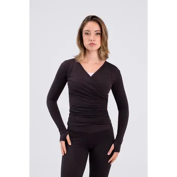 Dívčí svetr Intermezzo,Zavinovací svetřík na krasobruslení 6663, hnědá 140-152