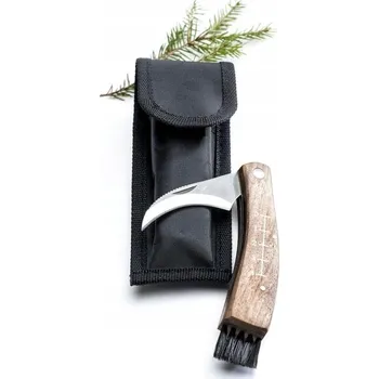 Kuchyňský nůž NŮŽ NA HOUBY Z NEREZOVÉ OCELI S POUZDRO PRO LESNÍ DOBRODRUŽSTVÍ