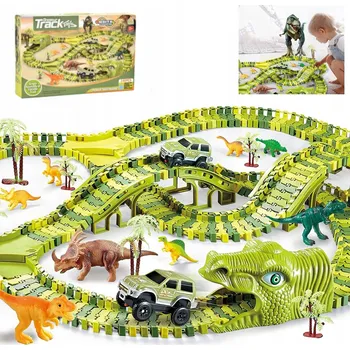 autodráha Závodní autodráha dinosaurus Dino Park 324 dílů Magic Track XXL