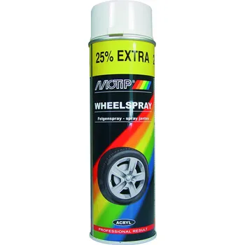 Barva ve spreji Motip Barva na disky bílá 500ml