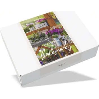 Dárkový potravinový koš Vypěstuj si balkonovky – dárkový set s 10 druhy semínek | dárek pro ženy | dárek pro babičku | kreativní dárek | originální dárek na Vánoce