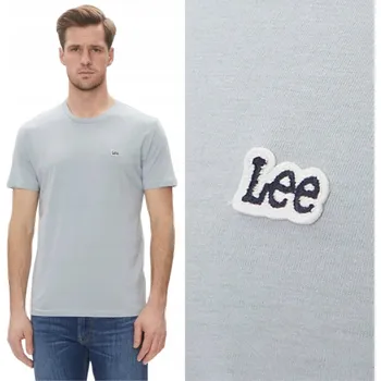 Pánské Tričko Lee SS Patch Logo Tee betonově šedé 112364594 RM