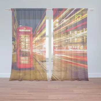 Záclona Sablio Záclony Noční Londýn: 2ks 150x250cm