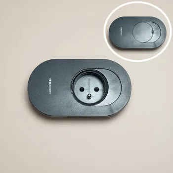 Elektrická zásuvka IBCONNECT Elektrická zásuvka ORBIT 1 x 230 V / Černá matná