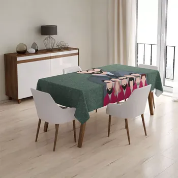 ubrus Sablio Ubrus Money heist Profesor a jeho tým Zelená - 90x90 cm