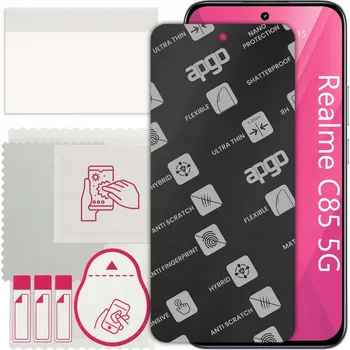 Pouzdro na mobilní telefon MATNÉ hybridní Sklo pro Realme C85 5G, alternativa tvrzeného skla