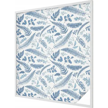 Okenní dekorace Zatemňovací mléčná dekorativní Fólie na okno s botanickým vzorem 100x116 cm