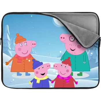 pouzdro na notebook Sablio Obal na notebook Prasátko Pepina Rodina - 13"