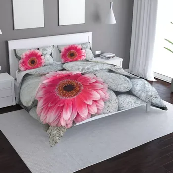 Povlečení Sablio Povlečení Gerbera na kamenech - 140x220 / 90x70