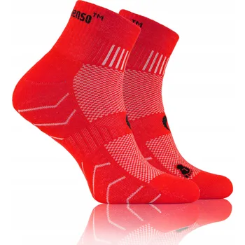 Dámské ponožky Sesto Senso bavlněné běžecké ponožky velikost 43-47 červené