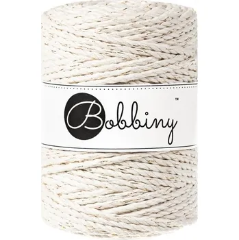 Bobbiny bavlněná šňůra na macramé 3ply XXL golden natural