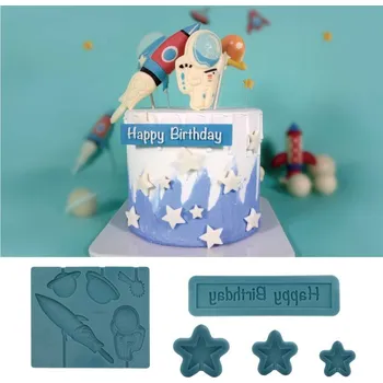 Přisada na vaření a pečení Silikonová forma vesmír 16,5x15 cm - Cakesicq Cakesicq