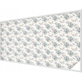 Okenní dekorace Dekorativní mléčná vitrážová fólie na okno – Květinová elegance 200x100 cm