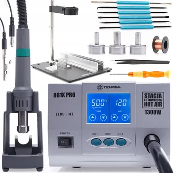 IP kamera HORKOVZDUŠNÁ PÁJECÍ STANICE 861x PRO 1300W + DRŽÁK PCB + ŠKRABKY