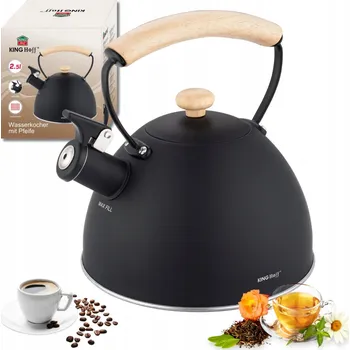 Varná konvice Tradiční ocelová Konvice Kinghoff 2,6 l černá