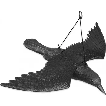 Odpuzovač zvířat Bradas Plašič ptáků a holubů – plastový černý havran v letu 61 × 13 × 44 cm 1314 ZAHRADA Sklad6 1314 (ZAHRADA Sklad6 )