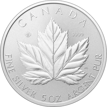 Royal Canadian Mint Stříbrná investiční mince Maple Leaf 5 Oz | 2026 | 155,5 g