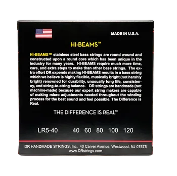 Struna pro kytaru a smyčcový nástroj DR Strings Hi-Beam LR5-40