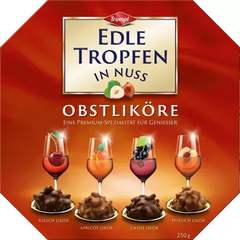 Čokoláda Trumpf Edle pralinky s oříšky Obstliköre 250 g