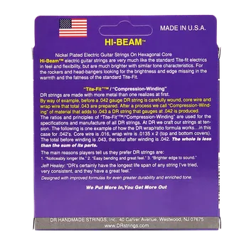 Struna pro kytaru a smyčcový nástroj DR Strings Hi-Beam MTR-10