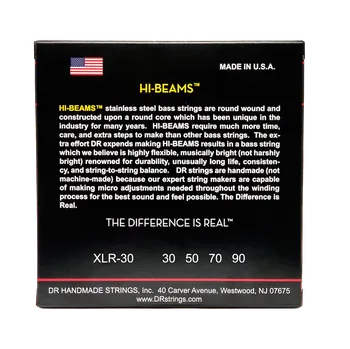 Struna pro kytaru a smyčcový nástroj DR Strings Hi-Beams XLR-30