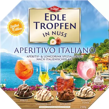 Čokoláda Trumpf Edle pralinky s oříšky Aperitivo Italiano exkluzivní výběr 250g
