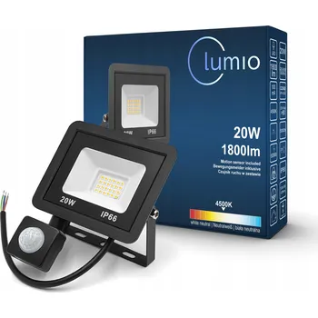 HALOGEN S ČIDLEM SVĚTLA LED REFLEKTOR 20W 1800lm IP66 NEUTRÁLNÍ 4500K