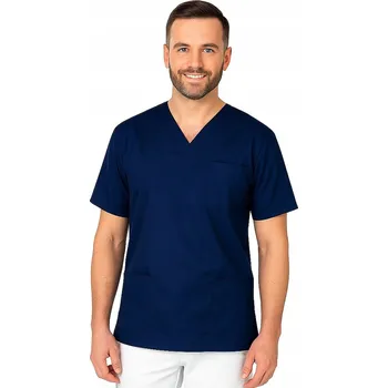 Mikina chirurgická lékařská scrubs pánská granátová vel. 4XL