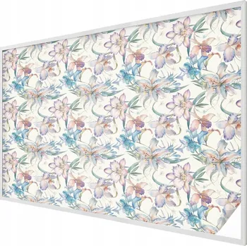 Okenní dekorace Dýha Fólie na mléčné sklo Dekorativní vitrážový květinový motiv 200x146