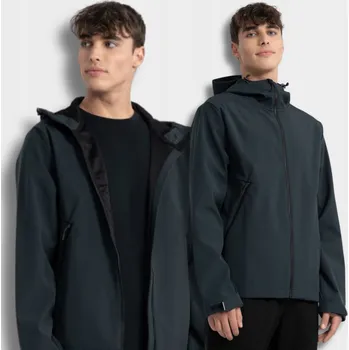 Pánská softshellová bunda 4F pánská softshellová bunda s kapucí H4Z22-SFM001-22S, velikost XXL