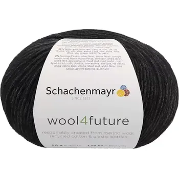 Příze Schachenmayr WOOL4FUTURE 99 black (Recyklovaná příze WOOL4FUTURE 99 black)