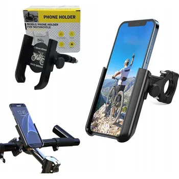 SILNÝ HLINÍKOVÝ DRŽÁK NA TELEFON NA KOLO, MOTOCYKL, ŘÍDÍTKA A SKÚTR
