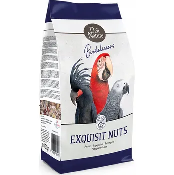 Pro ptáka Deli Nature Exquisit Nuts Birdelicious 0,75kg směs ořechů pro papoušky