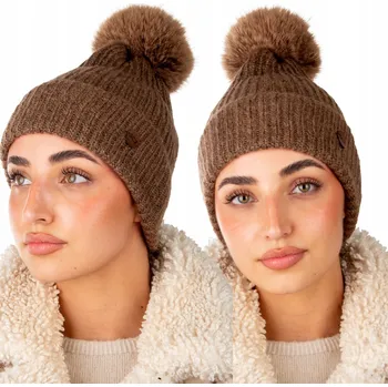 Čepice Elegantní módní dámská zimní čepice SCJ, polský produkt 25503