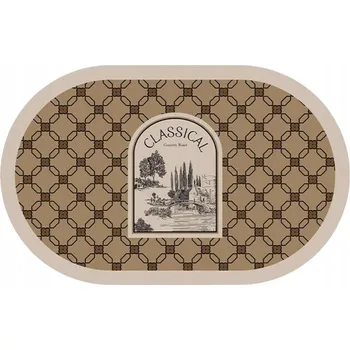 Koupelnová předložka Koupelnová Předložka Prostiskluzová Podložka Savá 40x60cm Hnědá