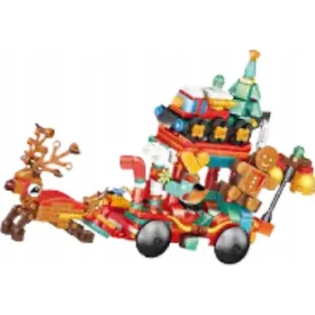 ostatní stavebnice STAVEBNICE 12v1 S VÁNOČNÍM MOTIVEM SADA KOSTEK DÁREK