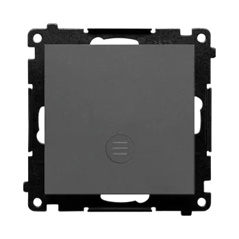 vypínač Vypínač jednopólový, se signalizačním LED podsvětlením, řazení 1So , 10 A / 230, Simon 55 TW1ZL.01/116, grafitová