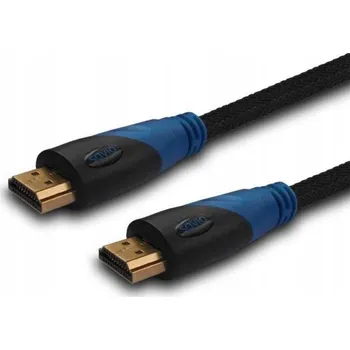 Video kabel Savio CL-07 HDMI kabel 3 m, Typ A (Standardní), Černá/Modrá