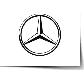 Plakát Sablio Plakát Logo 1 Bílá - 60x40 cm