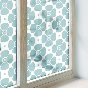 Polep vozidla Samolepicí Okenní dýha Mražená Dekorativní Květinová symetrie 50x146