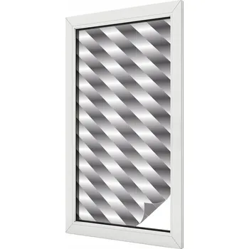 Okenní dekorace Fólie Vitrážová dýha Samolepicí Mléčná na okno Geometrické pruhy 50x100