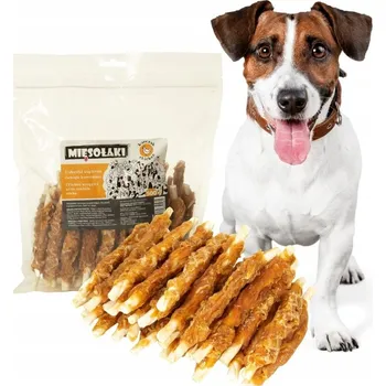 Pamlsek pro psa Psí Pamlsek Tyčinky obalené kuřecím masem 500g