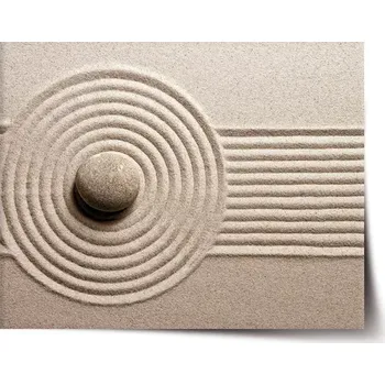 Plakát Sablio Plakát Otisk v písku - 60x40 cm